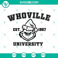 Whoville University SVG File Bundle, Grinch Whoville University SVG Images, 7