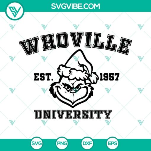 Whoville University SVG Files Bundle, Grinch Whoville University SVG Files, 3