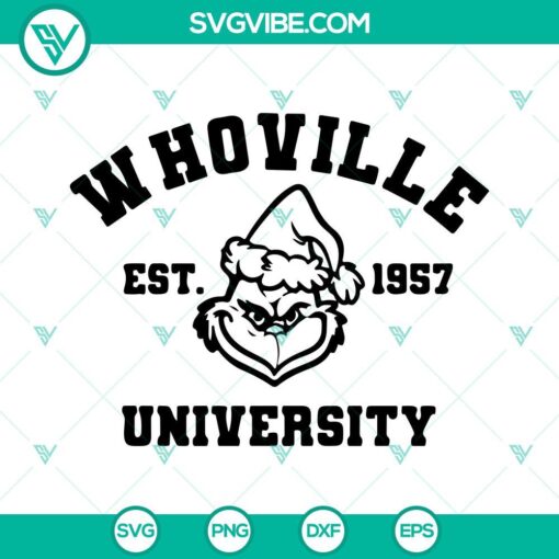 Whoville University SVG Files Bundle, Grinch Whoville University SVG Files, 4