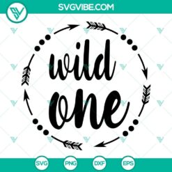 Wild One SVG and 1st Birthday SVG file with "I'm" text. Perfect for first birthday projects.