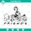 Winnie Pooh, Tigger, and Piglet SVG files from Disney Cartoon - cute and colorful digital design for crafting projects.