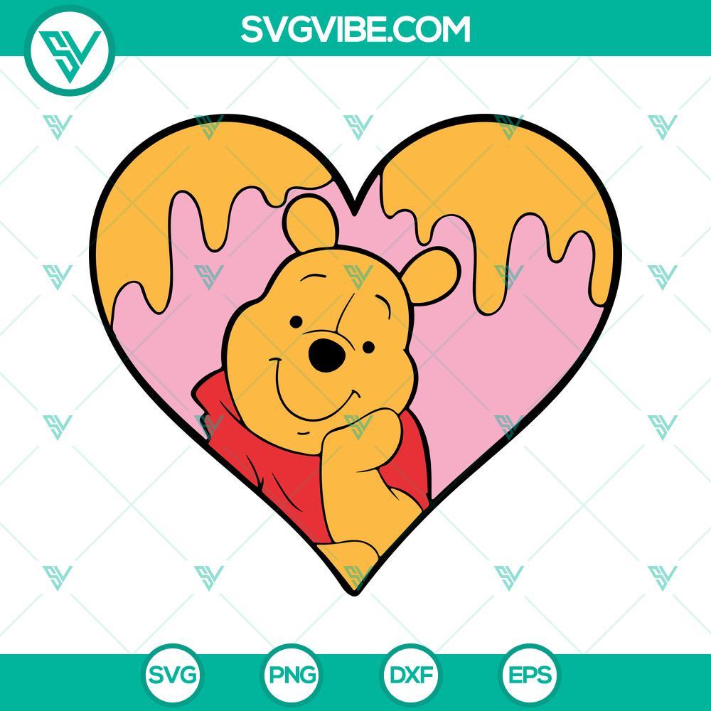 winnie-pooh-in-honey-heart-svg-winnie-heart-svg-pooh-valentine-svg-png-dxf-eps-cricut-file-8-mockup.jpg Winnie the Pooh in Honey Heart and Love themed SVG images, perfect for Pooh Valentine crafts and projects.