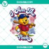 Winnie The Pooh Chicago Cubs baseball themed PNG design file, perfect for sports fans and baseball enthusiasts.