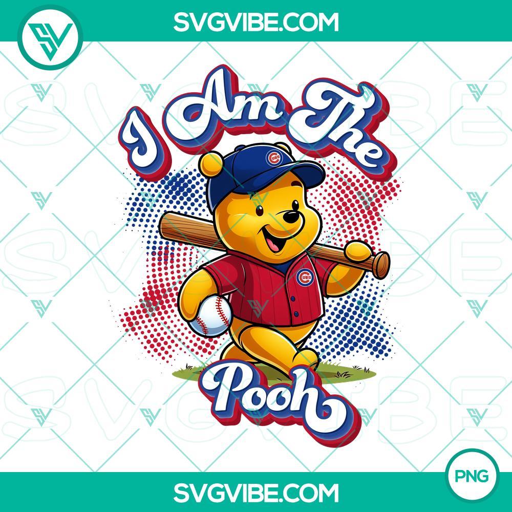 Winnie The Pooh Chicago Cubs Baseball PNG Images Design File Winnie the Pooh Chicago Cubs baseball design in PNG format for digital use. Ideal for Cubs and Pooh fans.