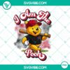 Winnie the Pooh Cincinnati Reds baseball themed PNG design file, ideal for sports and Disney fan merchandise customization.