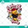 Winnie the Pooh Cincinnati Reds baseball PNG design file with baseball bat, cap, and logo on white background.