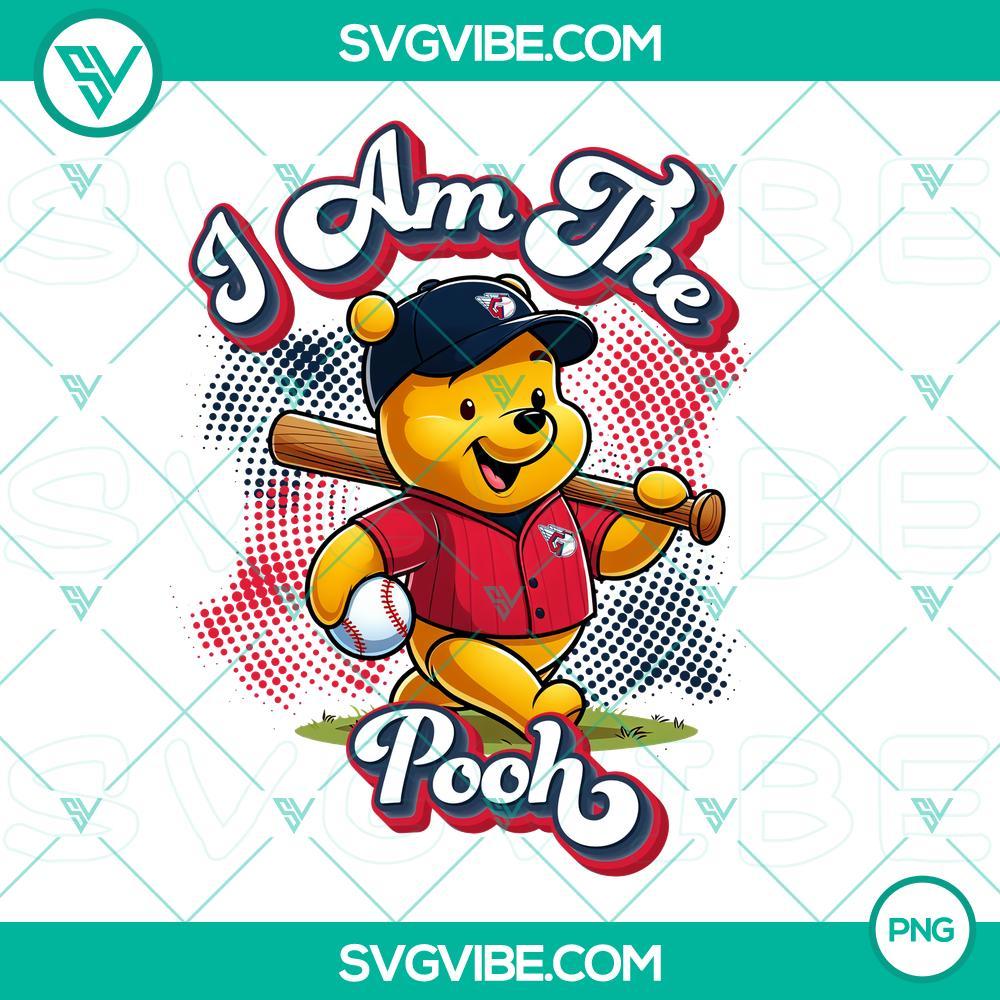 Winnie The Pooh Cleveland Guardians Baseball PNG Image Design File Winnie The Pooh Cleveland Guardians baseball themed PNG design file, featuring a fun and unique sports graphic.