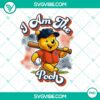 Winnie The Pooh Detroit Tigers baseball themed PNG design file with vivid graphics and team logo.