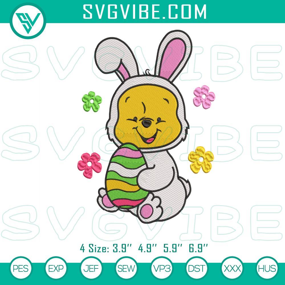 winnie-the-pooh-easter-embroidery-design-files-pooh-bunny-easter-embroidery-pattern-mockup.jpg Springtime Pooh Easter embroidery design featuring a cute bunny celebration, perfect for holiday crafts and decorations.
