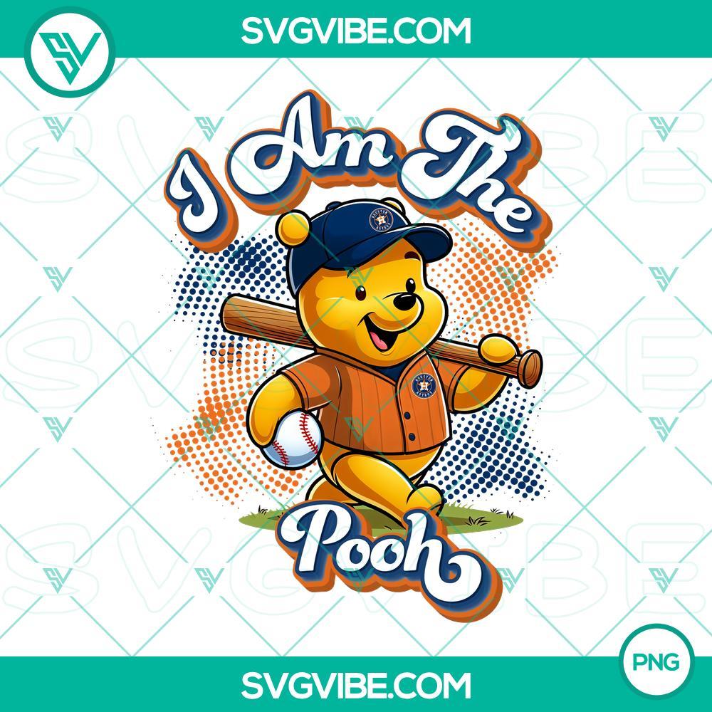 Winnie The Pooh Houston Astros Baseball PNG Image Design File Winnie The Pooh Houston Astros baseball themed PNG design file for sports fans and baseball enthusiasts.
