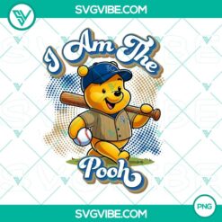 Winnie the Pooh Kansas City Royals baseball theme design file, perfect for fans.