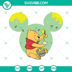 Winnie The Pooh Mouse Head SVG Images PNG DXF EPS Cricut Silhouette