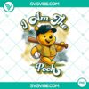 Winnie The Pooh Oakland Athletics baseball design PNG file. Perfect for A's baseball fans. Ideal for crafts and DIY projects.