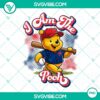Winnie the Pooh Philadelphia Phillies baseball design, PNG file. Great for Philly sports fans!