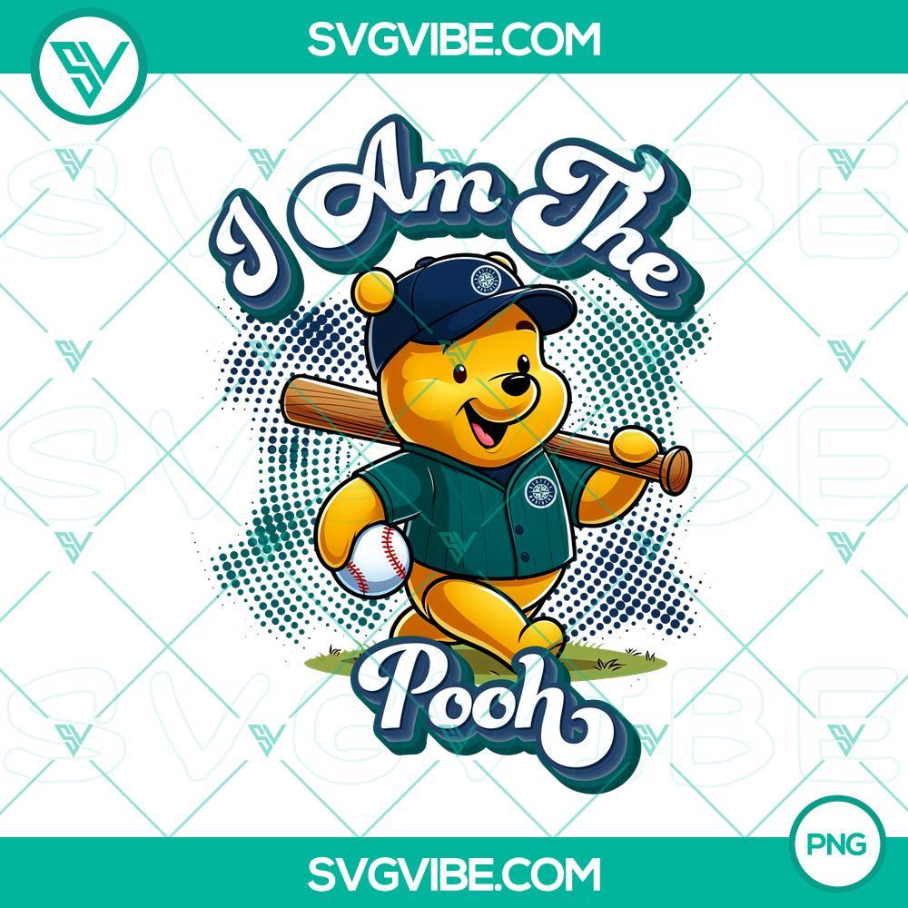 Winnie The Pooh Seattle Mariners Baseball PNG Files Design File Winnie the Pooh Seattle Mariners baseball themed PNG files design for fans.