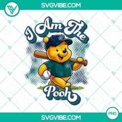 Winnie The Pooh Seattle Mariners Baseball PNG Download Design File