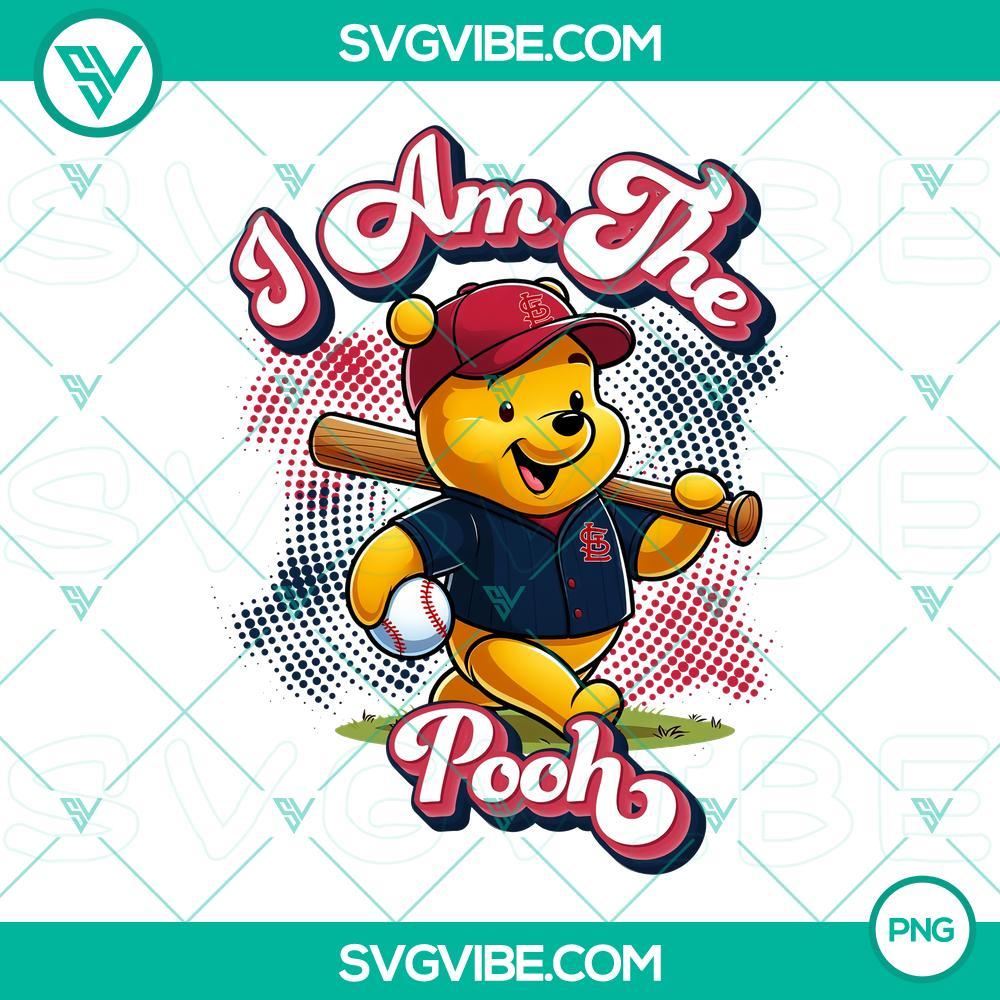 Winnie The Pooh St Louis Cardinals Baseball PNG Images Design File Winnie the Pooh St Louis Cardinals baseball themed PNG design file, perfect for sports fans and Disney lovers.
