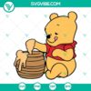 Winnie the Pooh SVG files with honey pot, perfect for Cricut. Download Pooh bear designs for crafts, cards, and more.