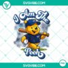 Winnie the Pooh Toronto Blue Jays baseball PNG design for digital use, ideal for sports fans and baseball lovers.