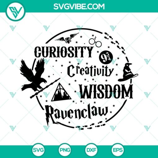 Wizardry Houses SVG Files Bundle, Hogwarts SVG Files, Harry Potter SVG Download PNG 1