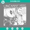 Wolverine and Deadpool Uncanny Merc SVG images PNG EPS DXF file, ideal for Marvel fans and digital crafting projects.