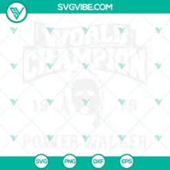 World Champion Power Walker Michael Myers SVG design for download in PNG, DXF, and EPS formats.