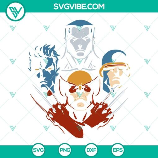 X-Men, Wolverine, Superman, DC Comics superhero SVG file for download.