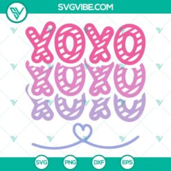 Valentine's Day Xoxo SVG images with love vibes, perfect for Valentines download in SVG and PNG files.