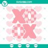 Retro XoXo Valentine’s Day SVG File with Lovers Theme in PNG DXF EPS format for craft projects.