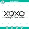 Religious SVG of XoXo Love Letters with Jesus Crown, perfect for crafting.