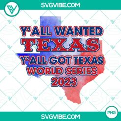 Texas Rangers World Series 2023 MLB PNG images file designs featuring team logos, text, and graphics for digital use.