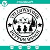 Yellowstone Dutton Ranch logo SVG files for Cricut - PNG, DXF, and EPS formats included in this design.