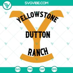 Yellowstone Dutton Ranch logo SVG design for download with Y SVG images, perfect for Yellowstone fans.