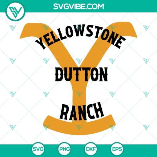 Yellowstone Dutton Ranch logo SVG design for download with Y SVG images, perfect for Yellowstone fans.