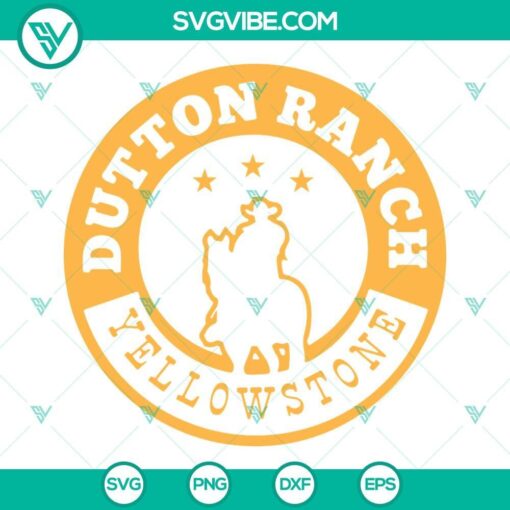 Yellowstone Dutton Ranch SVG design for crafting, featuring iconic elements from the TV show in various formats for cutting machines.
