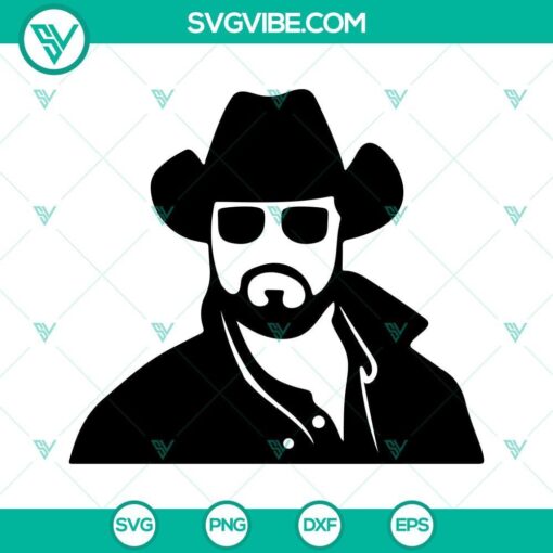 Yellowstone Rip Wheeler SVG Bundle in black and white. Perfect for crafts and projects.