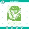 Yoda Jedi Master poster SVG download, Star Wars themed file for cutting machines, PNG DXF EPS formats, ideal for DIY crafts.