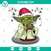 Yoda Santa Hat Christmas SVG file with Star Wars theme. Perfect for holiday crafting and Star Wars fan decor. Download now.