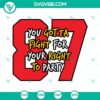 Travis Kelce 87 SVG file featuring "You Gotta Fight For Your Right To Party" design, ideal for Kansas City Chiefs fans and football enthusiasts.