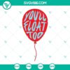 Creepy Pennywise clown balloon SVG files, perfect for It movie fans. Download now for crafting projects.