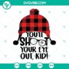 Ralphie from "A Christmas Story" SVG download featuring "You'll Shoot Your Eye Out Kid" design, perfect for holiday crafts.