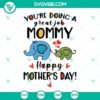 Mother's Day SVG featuring an elephant design to download, celebrating Mom. Ideal for creating unique gifts or crafts.