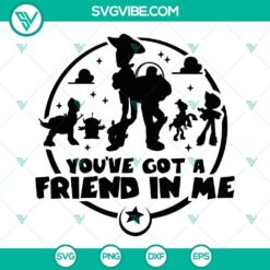 Toy Story inspired friend SVG images - high-quality Disney SVG files with PNG and DXF formats for crafting projects.
