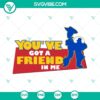 Friendship themed Woody and Buzz SVG download with Toy Story characters. Perfect for craft projects.