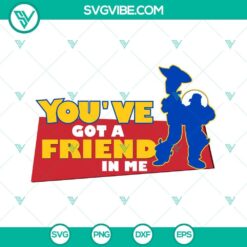 Friendship themed Woody and Buzz SVG download with Toy Story characters. Perfect for craft projects.