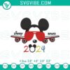 2024 Disney Journey embroidery featuring Mickey Mouse in a plane design pattern, perfect for Disney fans and aviation enthusiasts.