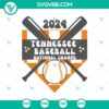 2024 Tennessee Volunteers Baseball National Champs SVG with championship design in orange and white for fans and supporters.