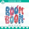 4th of July firework blast baby embroidery pattern for a patriotic celebration design.