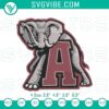 Alabama Crimson Tide football stitch pattern embroidery file for college sports enthusiasts.