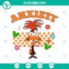 Anxiety-themed Inside Out 2 SVG design with PNG format for digital projects.